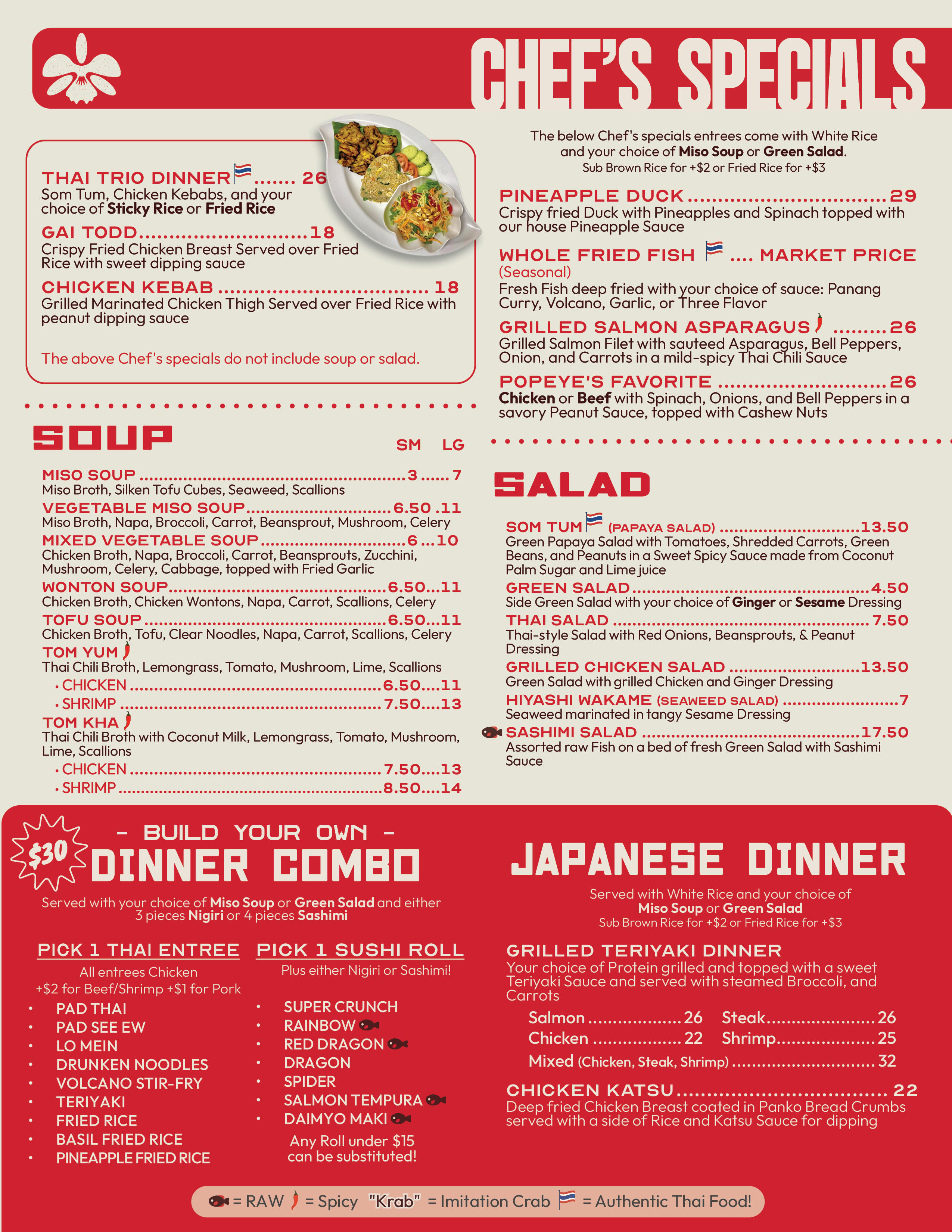 Chef's Specials